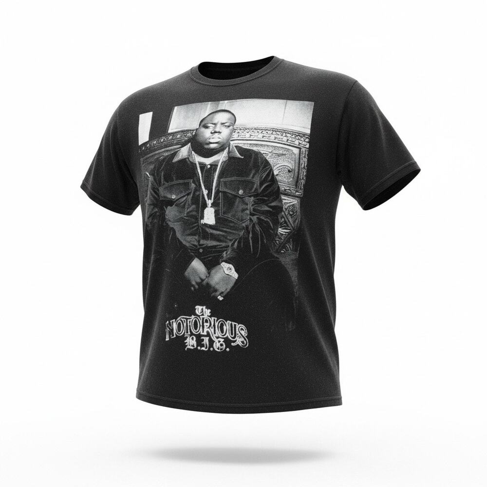Notorious B.I.G. Graphic T-Shirt Black Men’s Small Biggie Tee